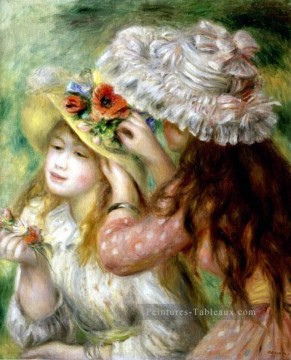  été - chapeaux d’été Pierre Auguste Renoir